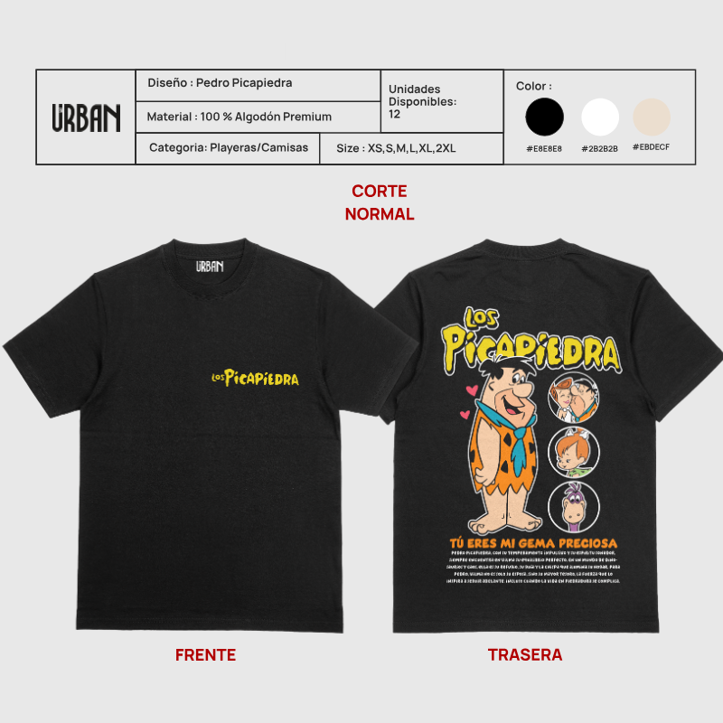 Miniatura: Playera/Camisa Pedro Picapiedra 🗿