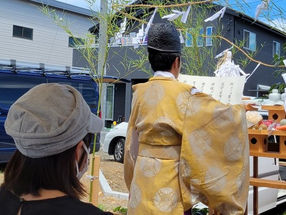 島田市内にて、地鎮祭を執り行いました。