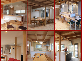 キッチンの袖壁とカウンター