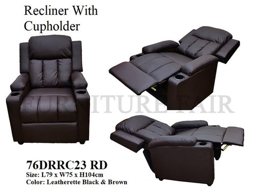 RECLINER CHAIR 76DRRC23 RD | furniturefair