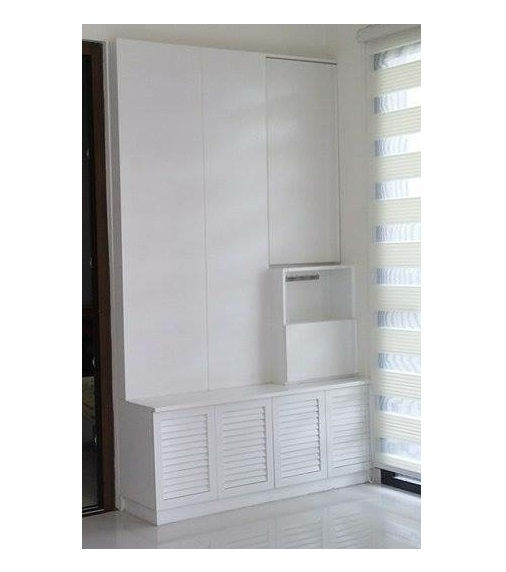 Thumbnail: Wall Panel Shoe Cabinet with Key Holder (made-to-order)