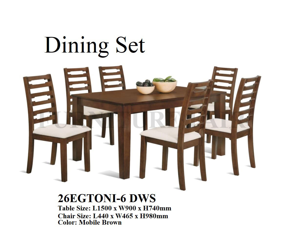 Dining Set 26EGTONI-6 DWS