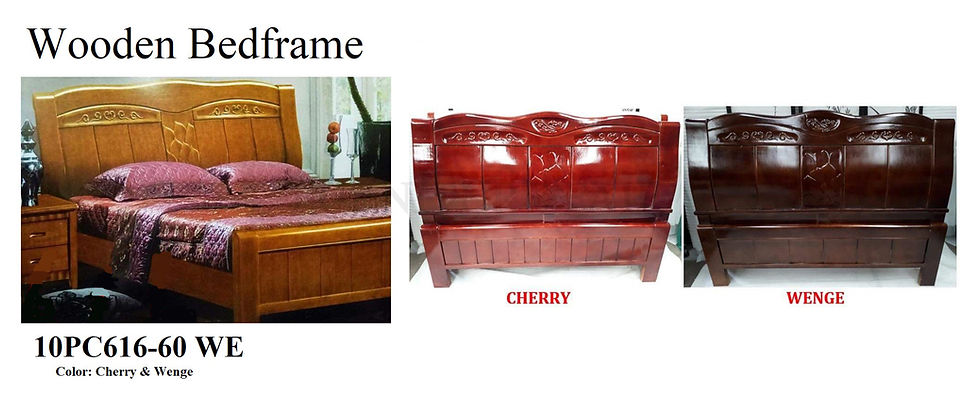 Wooden Bedframe 10PC616-60 WE