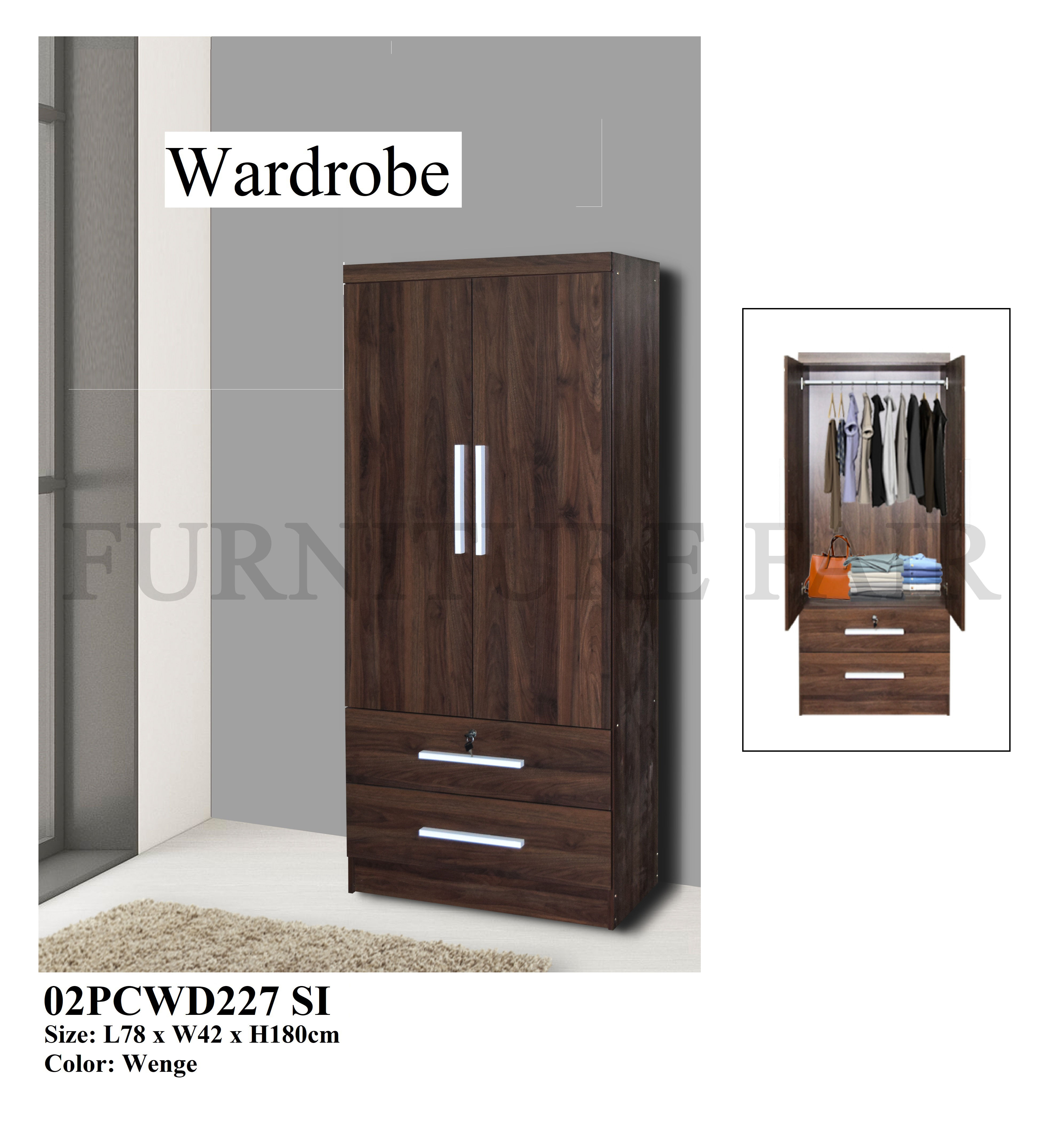 Wardrobe 02PCWD227 SI