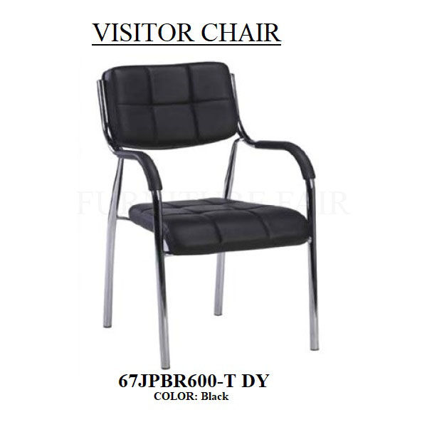 Modern chair with a sleek metal frame and soft black seat, perfect for stylish seating solutions.