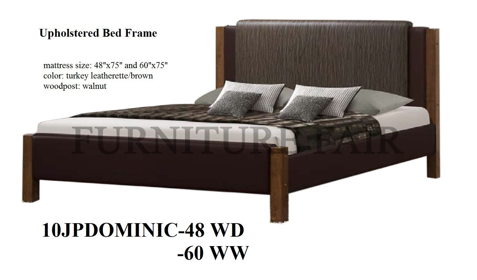 Upholstered Bedframe 10JPDOMINIC