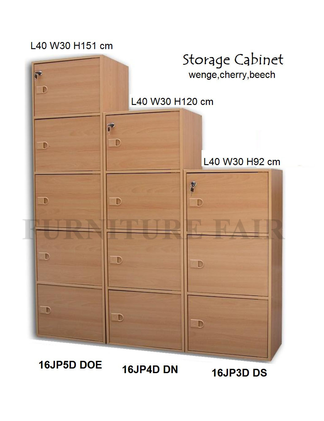 Storage Cabinet 16JP3D-DS 4D-DN 5D-DOE