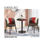 Thumbnail: A compact table with two matching chairs, ideal for intimate gatherings or casual dining.