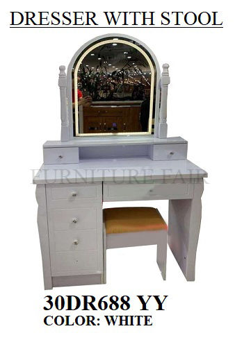 DRESSER WITH STOOL 30DR688 YY