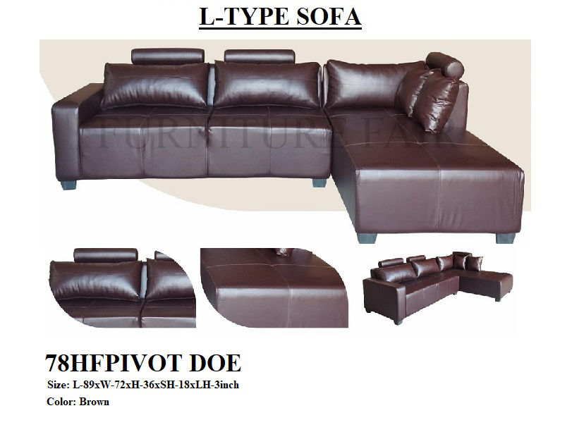 L-TYPE SOFA 78HFPIVOT DOE