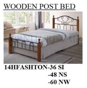 WOODEN POST BED 14HFASHTON