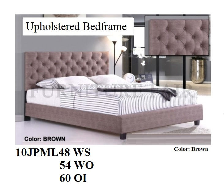 Upholstered Bedframe 10JPML48WS 54WO 60OI