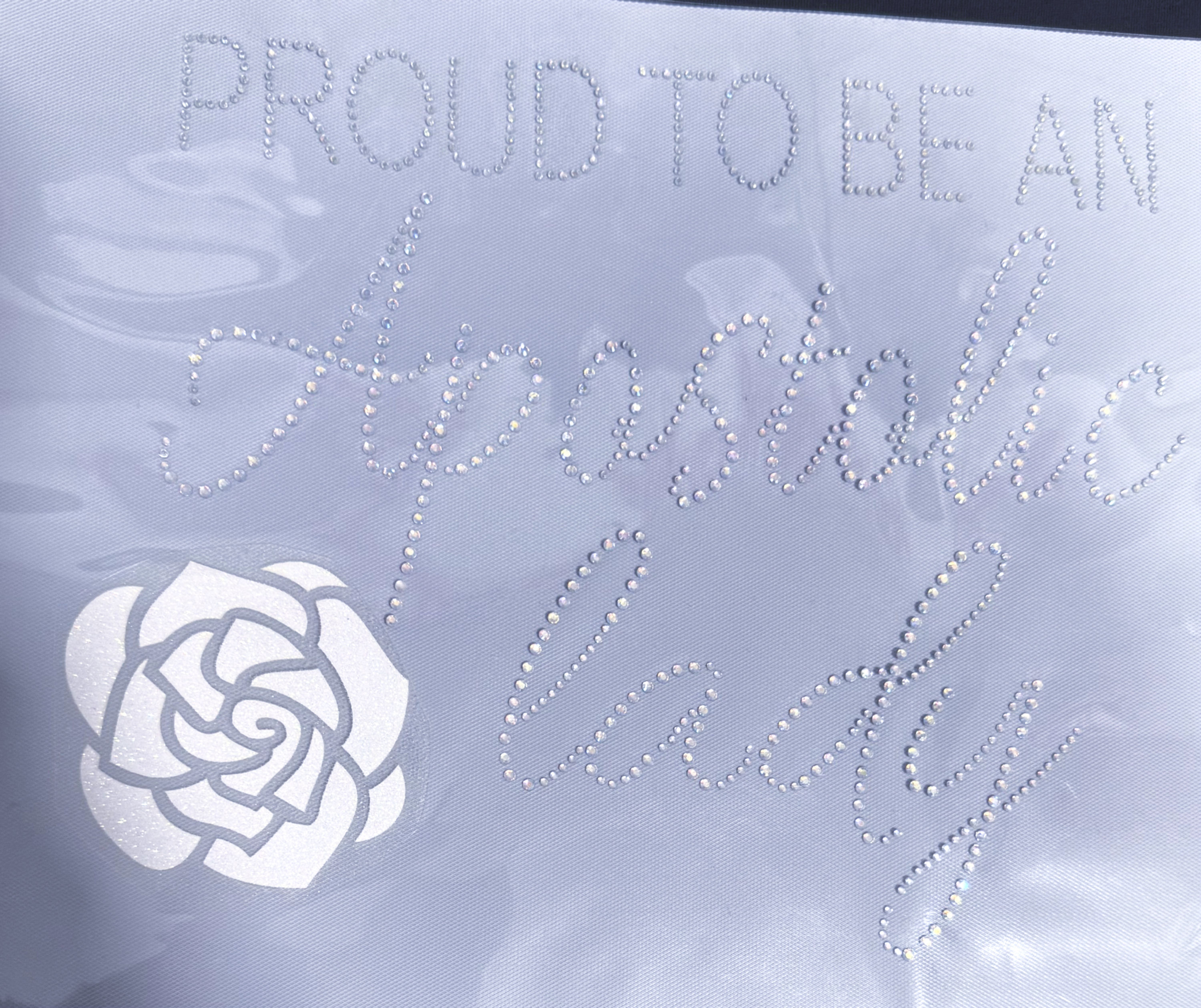 Proud to be an Apostolic lady (Eng/Spa)Rhinestone Transfer