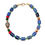 Thumbnail: Blue Stone, Coral & Gold Necklace with Indian Enamel & Kyanite Bead