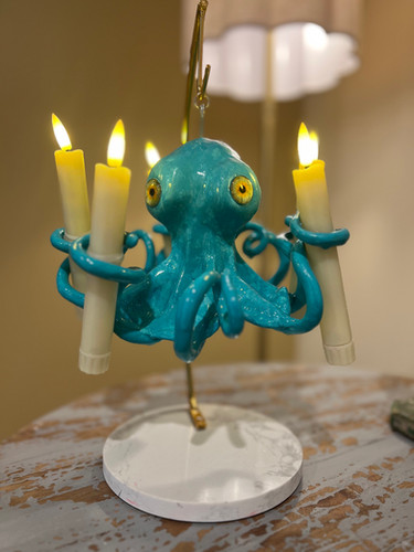 Tabletop ChandePuss ™️ Lamp | My Sweet Adeline Art