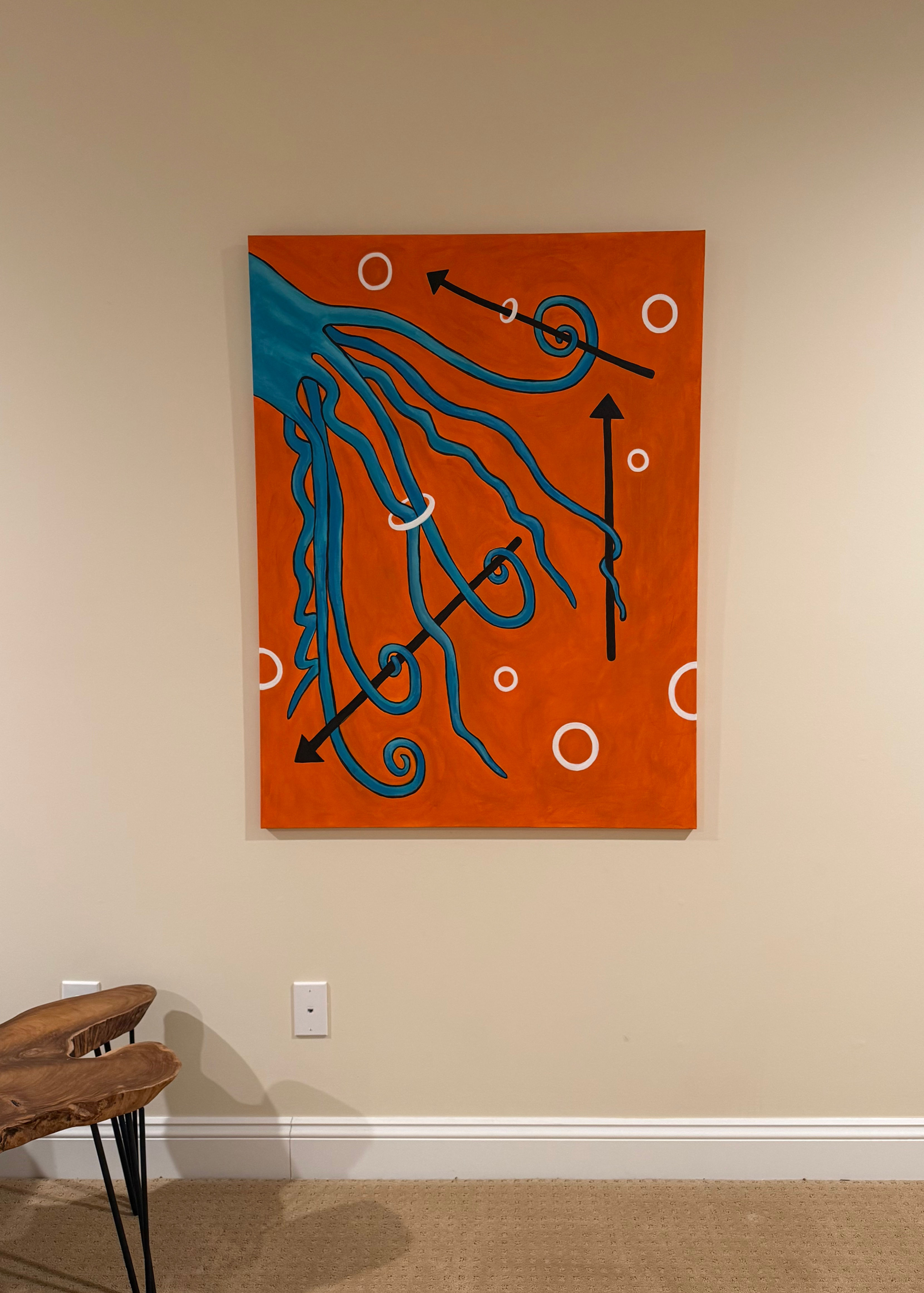 “ Puss and Arrows” original on canvas 