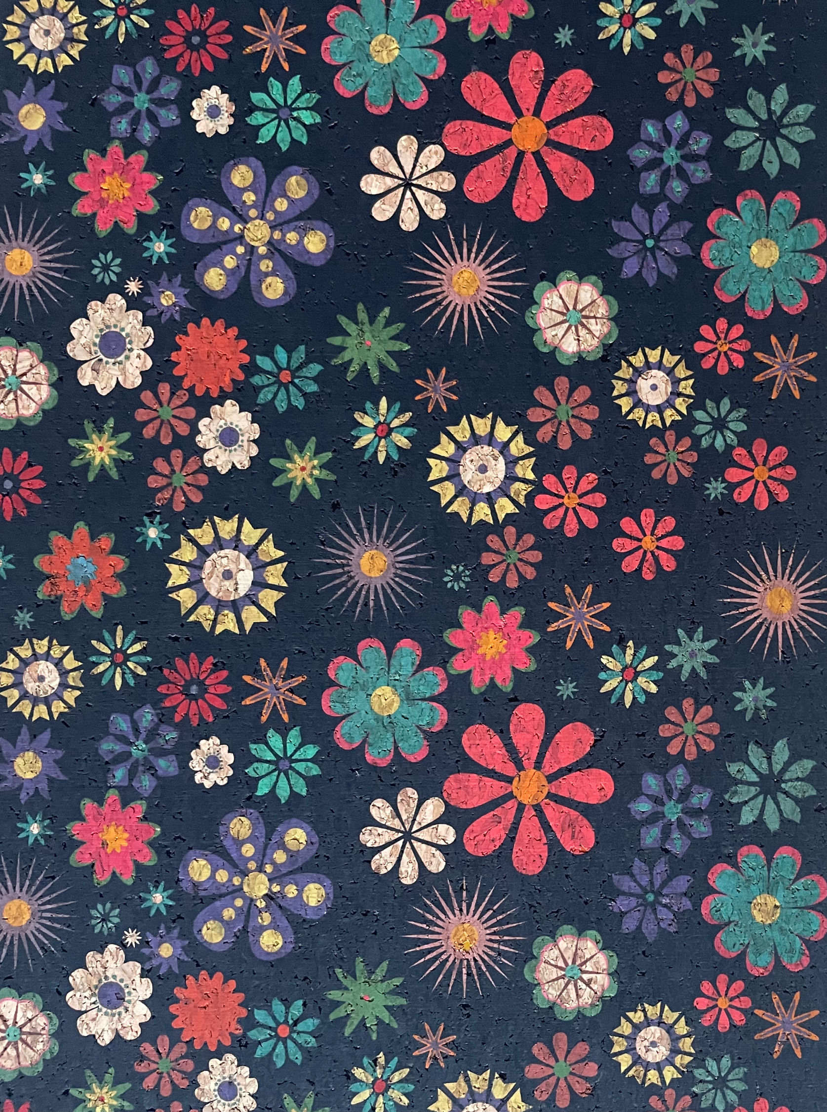 Beach Potato Embroidery™ Dancing Flowers Cork