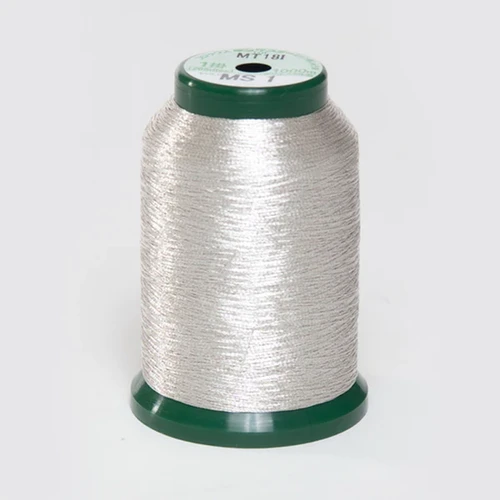 KingStar Metallic Embroidery Thread - Silver (MS1) | Beach Potato