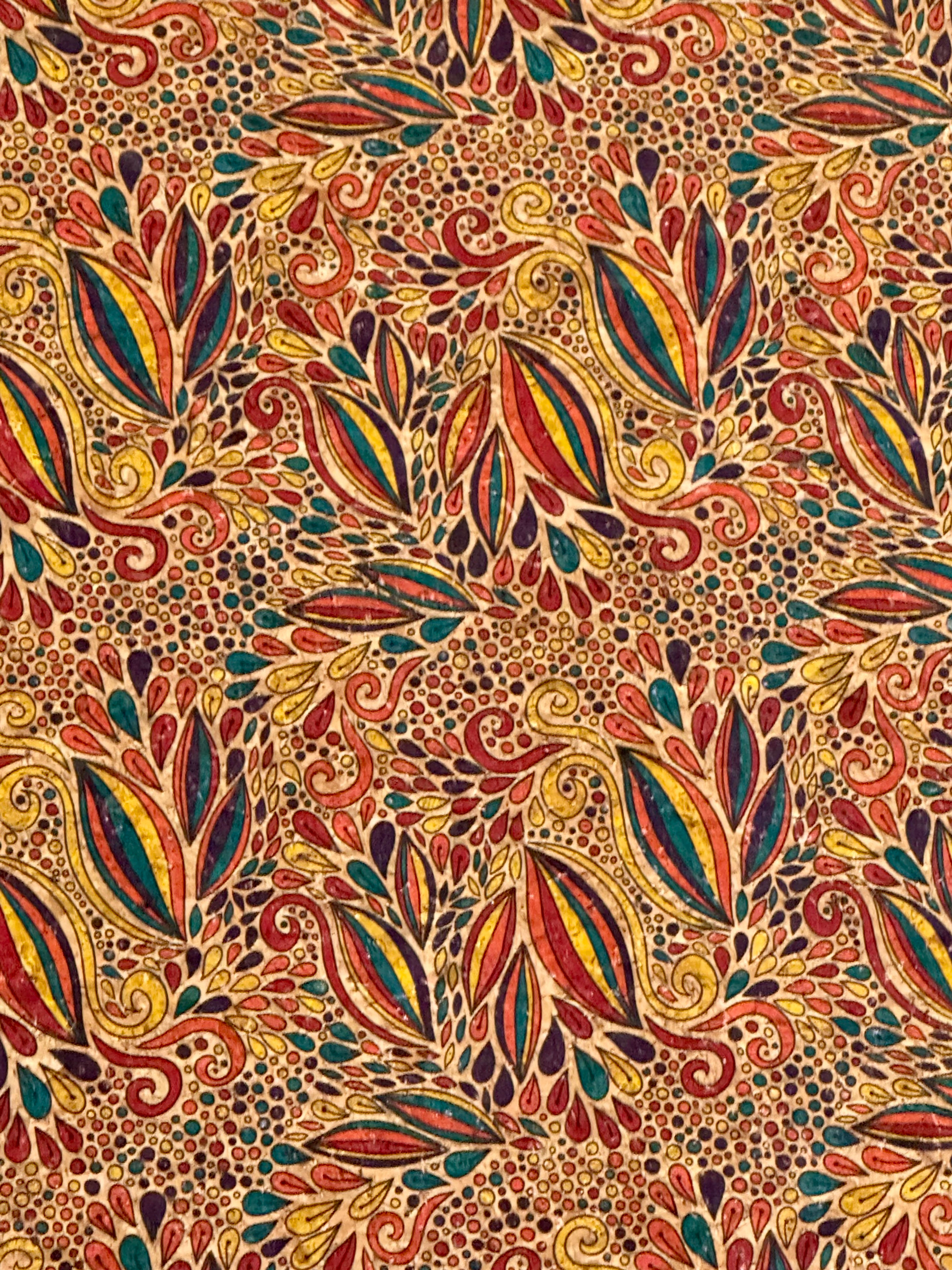 Beach Potato Embroidery Rainbow Graffiti Cork