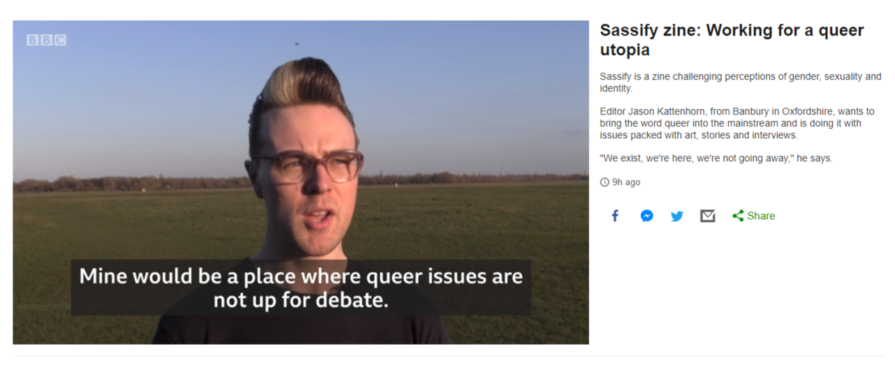 BBC Oxford and Sassify Zine