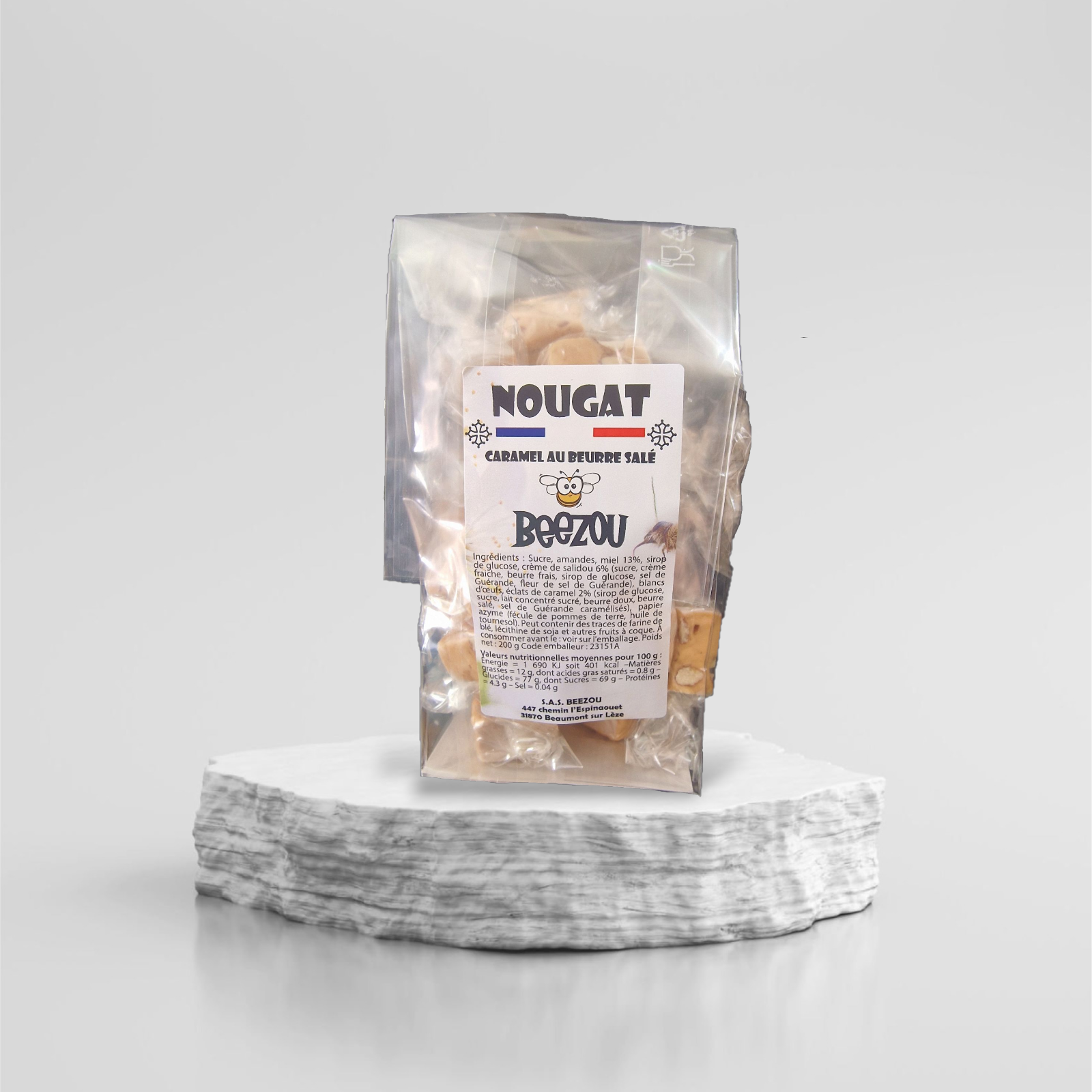 Nougats papillotes au caramel