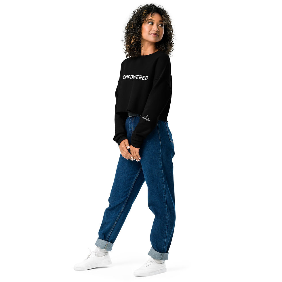 Thumbnail: Empowered Solar Plexus Crop Sweatshirt