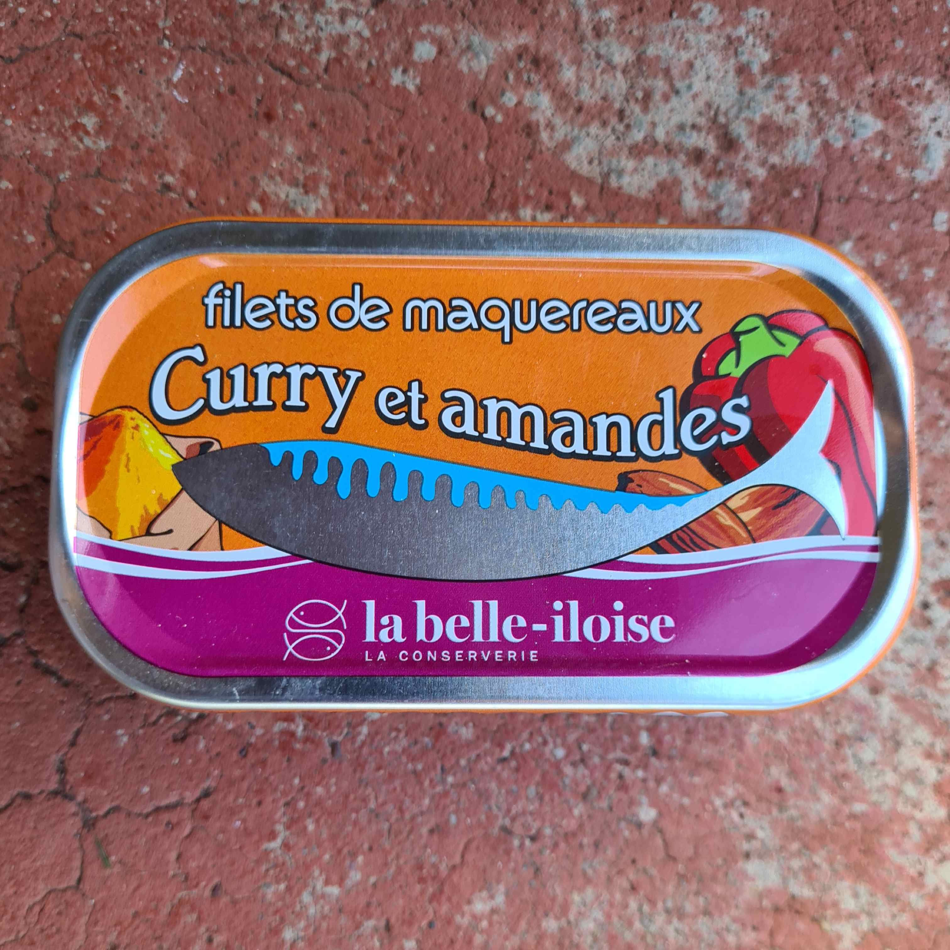 La Belle-Iloise Mackerel fillets with curry spices and almonds