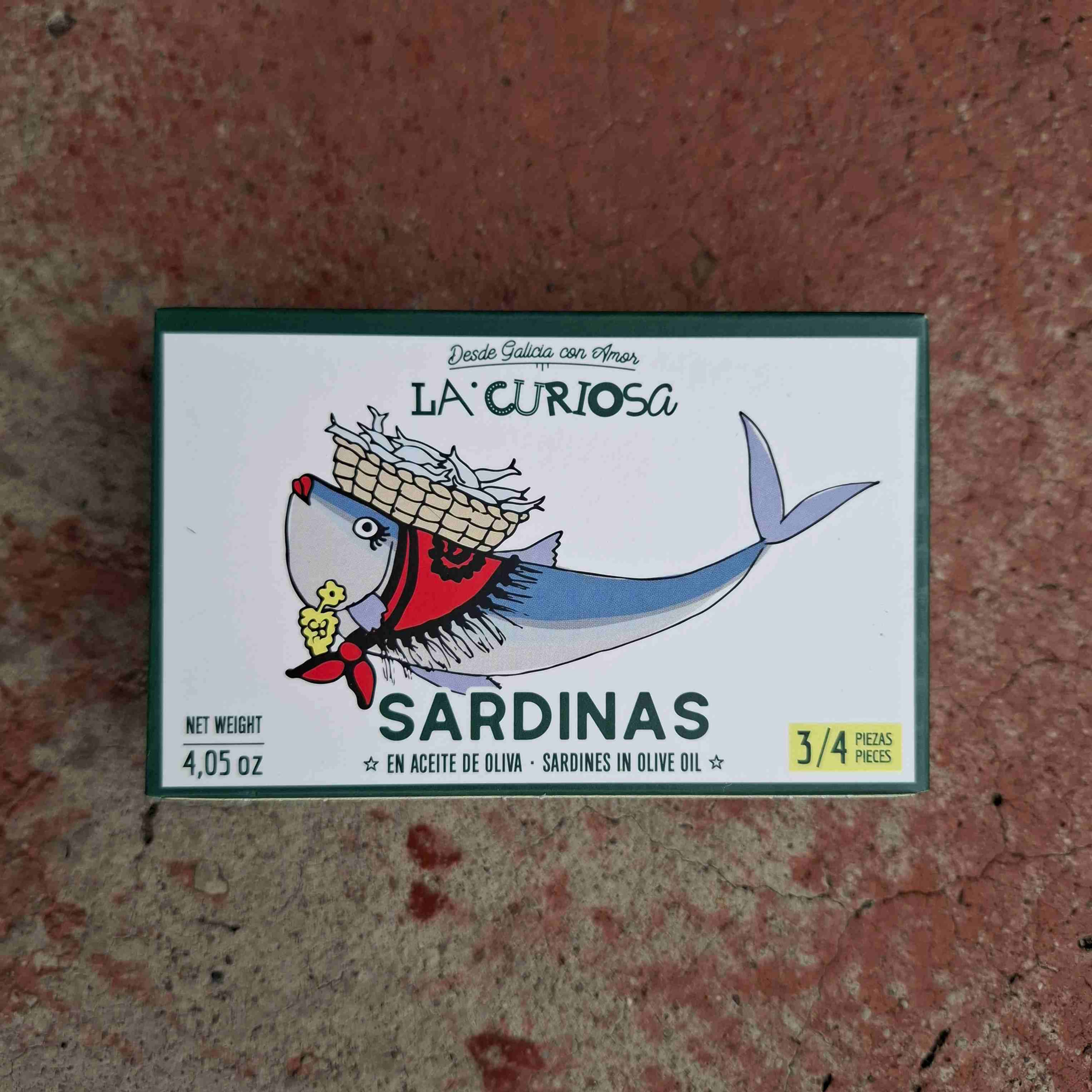 La Curiosa Sardines in Olive Oil - 3/4 Pieces