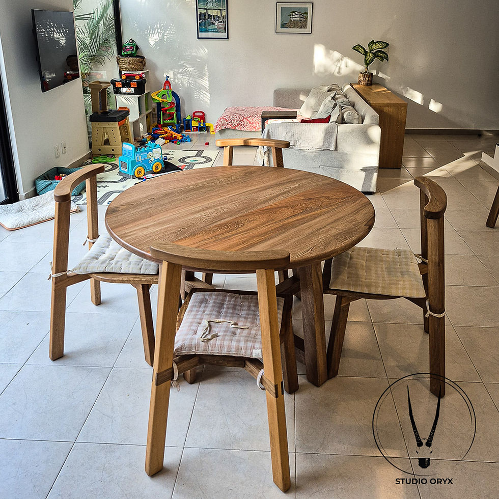 Thumbnail: Rosa Morada Round Dining Table By Studio ORYX