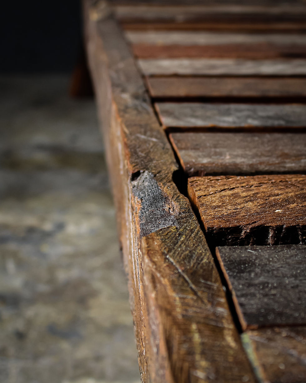 Thumbnail: Reclaimed drift wood bench