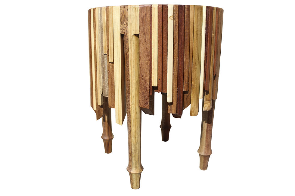 Thumbnail: Reclaimed wood Side Table By Studio ORYX