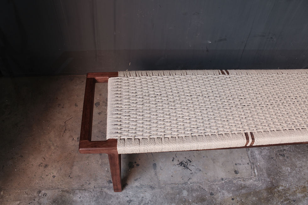 Miniatura: Tzalam and Danish cord bench by Studio ORYX