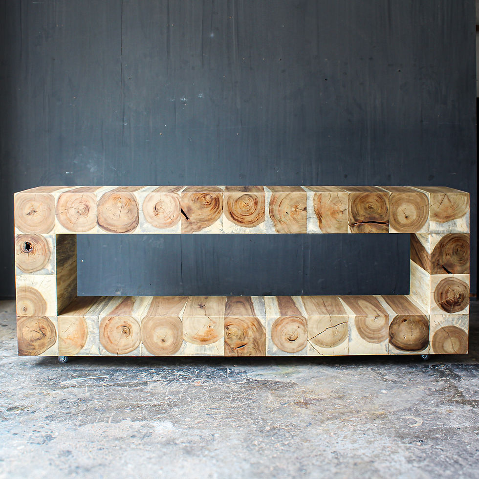 Parota console entrance table by Studio ORYX