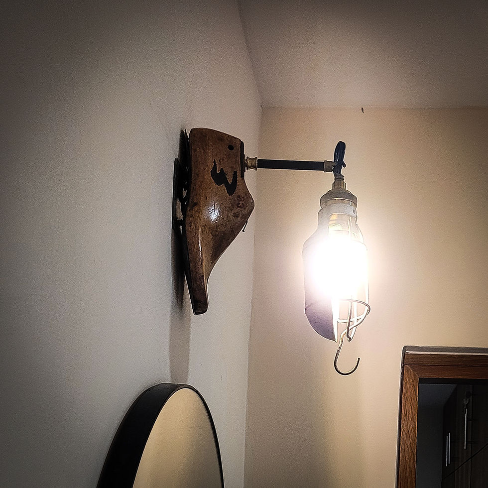 Thumbnail: Vintage shoemakers' last lighting fixture by studio ORYX
