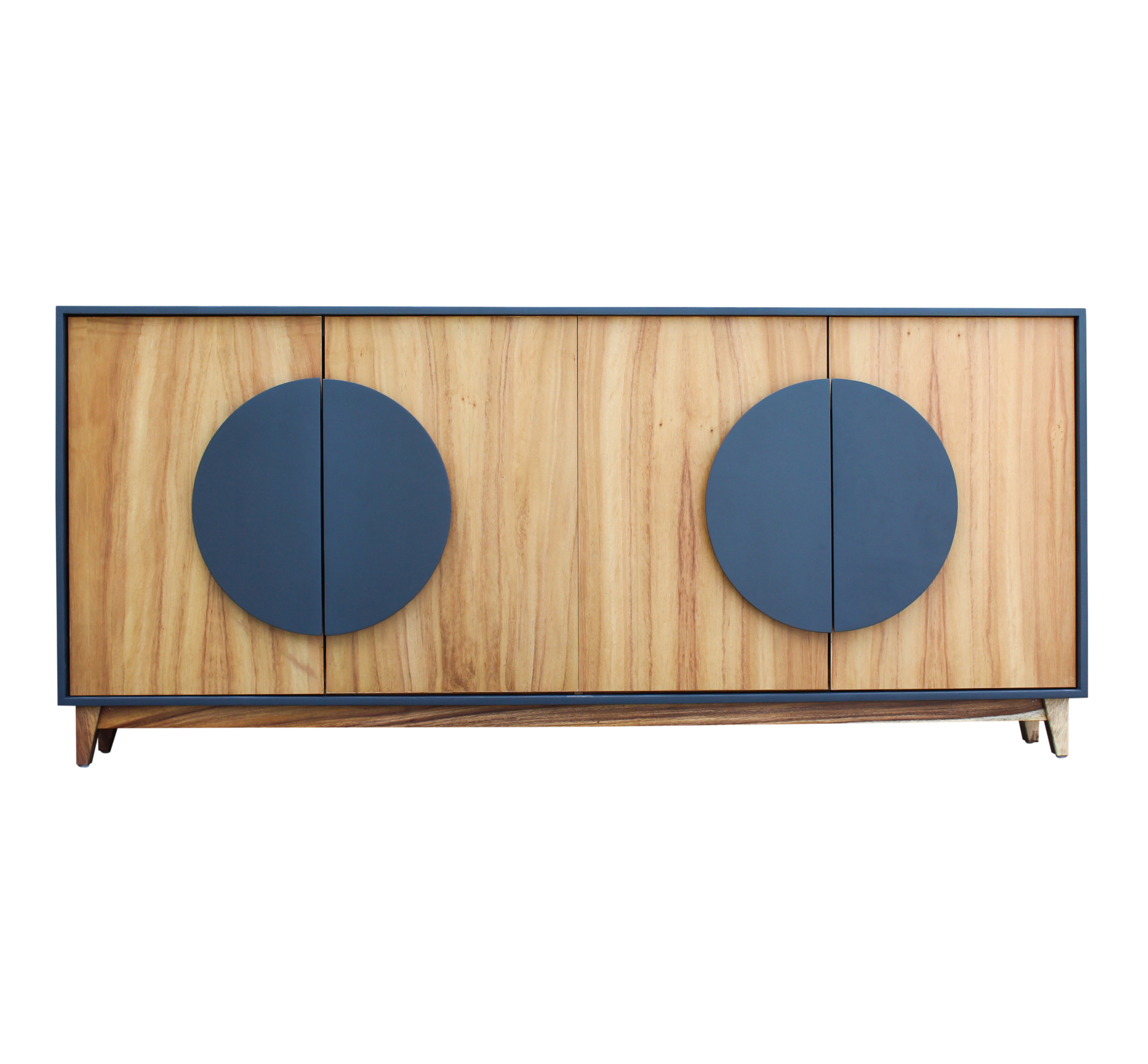 Parota and grey shoe cabinet