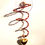 Thumbnail: Wire suction cup air plant holder with Gold Plated Heart charm