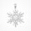 Thumbnail: CZ Snowflake Pendant