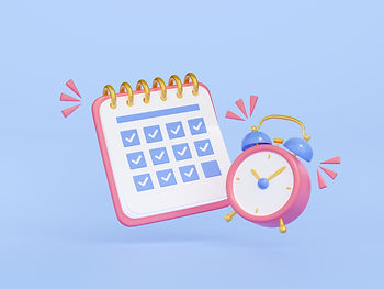 ícone de calendário e relógio