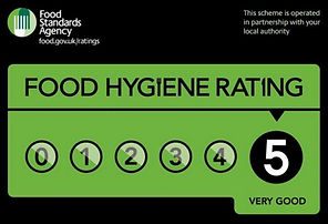Official 5‑star hygiene rating for Morfarch, reinforcing its reputation as one of the best restaurants in Caernarfon and safest places to eat.