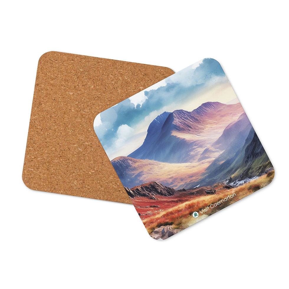 Thumbnail: Mount Snowdon / Yr Wyddfa - Cork-back coaster
