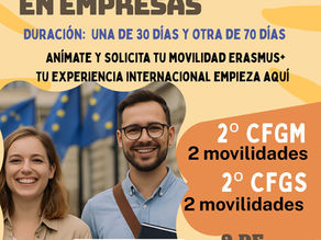 ERASMUS+: MOVILIDADES PARA ESTUDIANTES DE CCFF