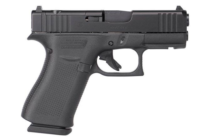 GLOCK G43X MOS 9mm BLK 3.39" MOS RAIL FRONT RAIL 9mm
