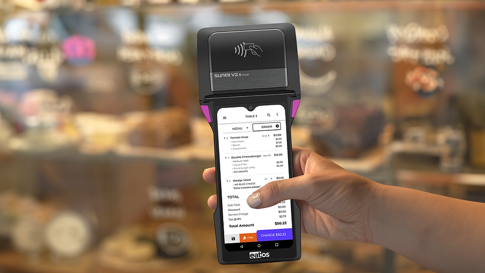 customer using Point of Purchase