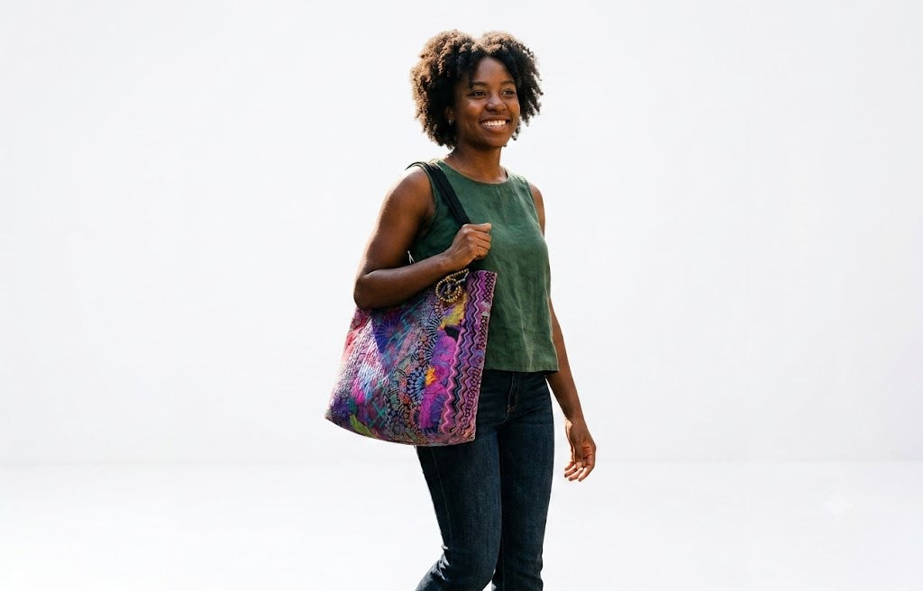 Quilted Patchwork Artisan Tote