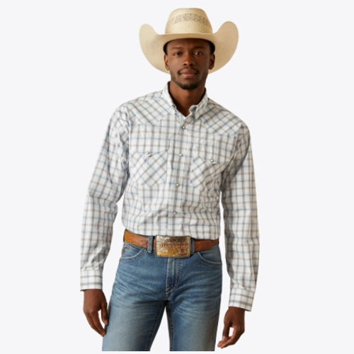 MNS Pro Series Worth Classic Fit Shirt in Grey Blue
