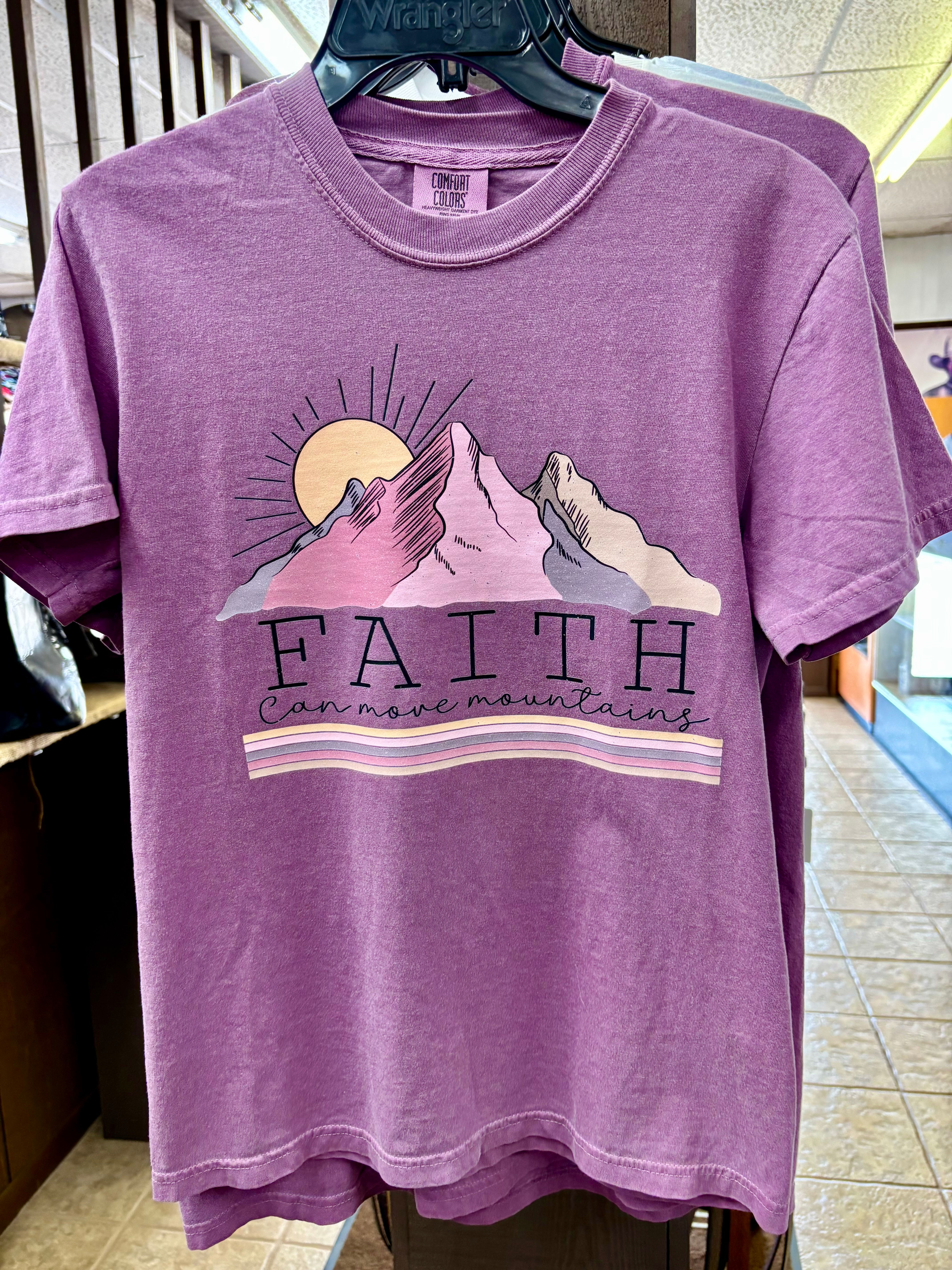 Women's "Faith Can Move Mountains" T-Shirt