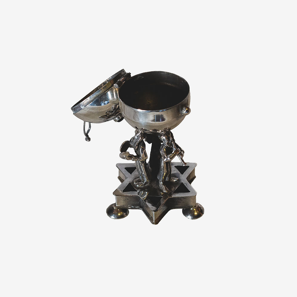 Miniatura: besamin in argento russo