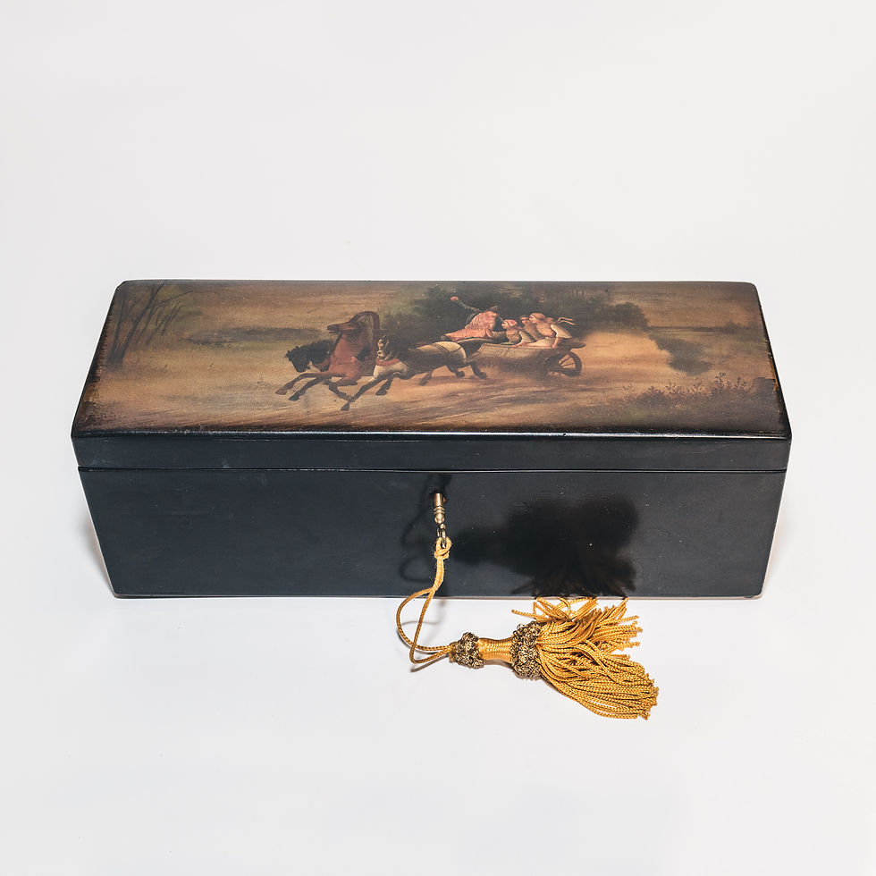 Antica grande scatola Russia imperiale
