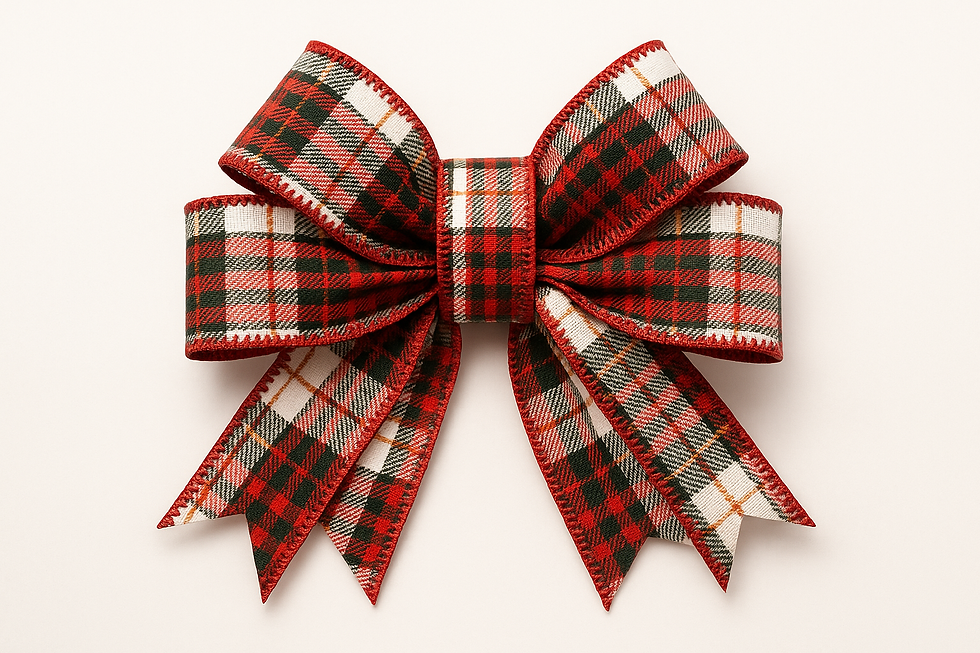 Thumbnail: Classic Holiday Woven Ribbon with Gold Line
