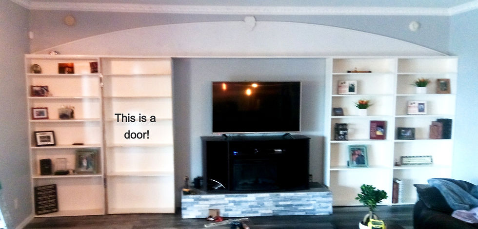 Custom Bookcase with Hidden Door